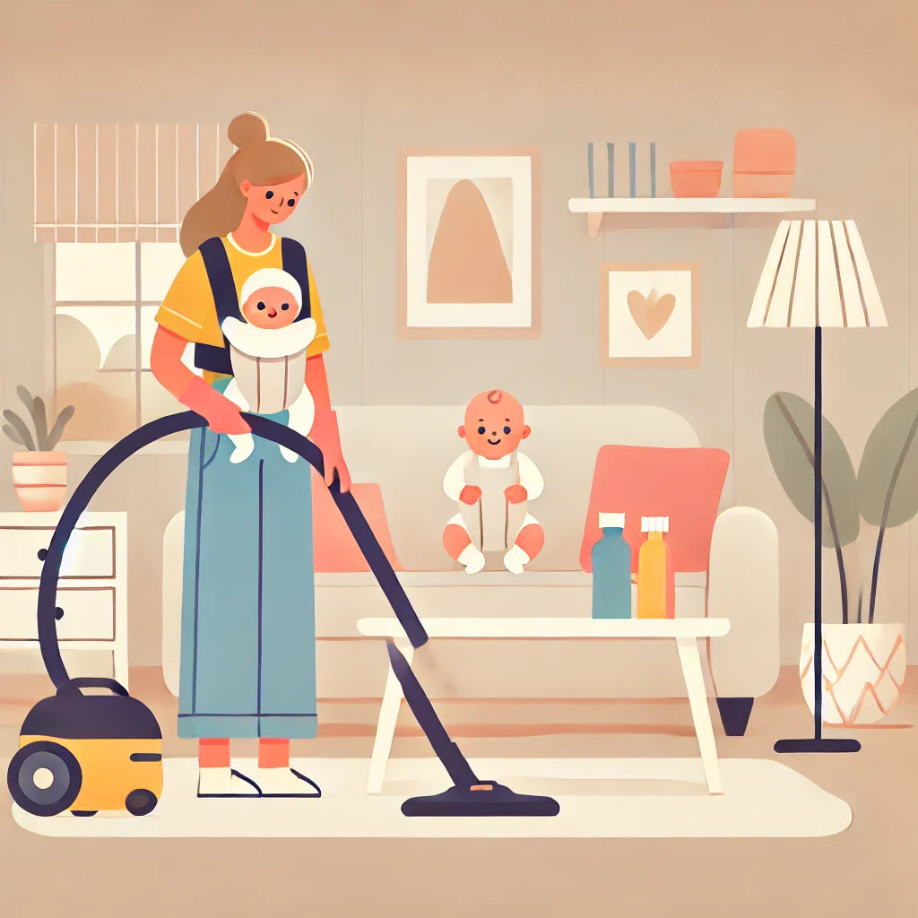 Cleaning Your Home with a Newborn: A Safe & Stress-Free Guide
