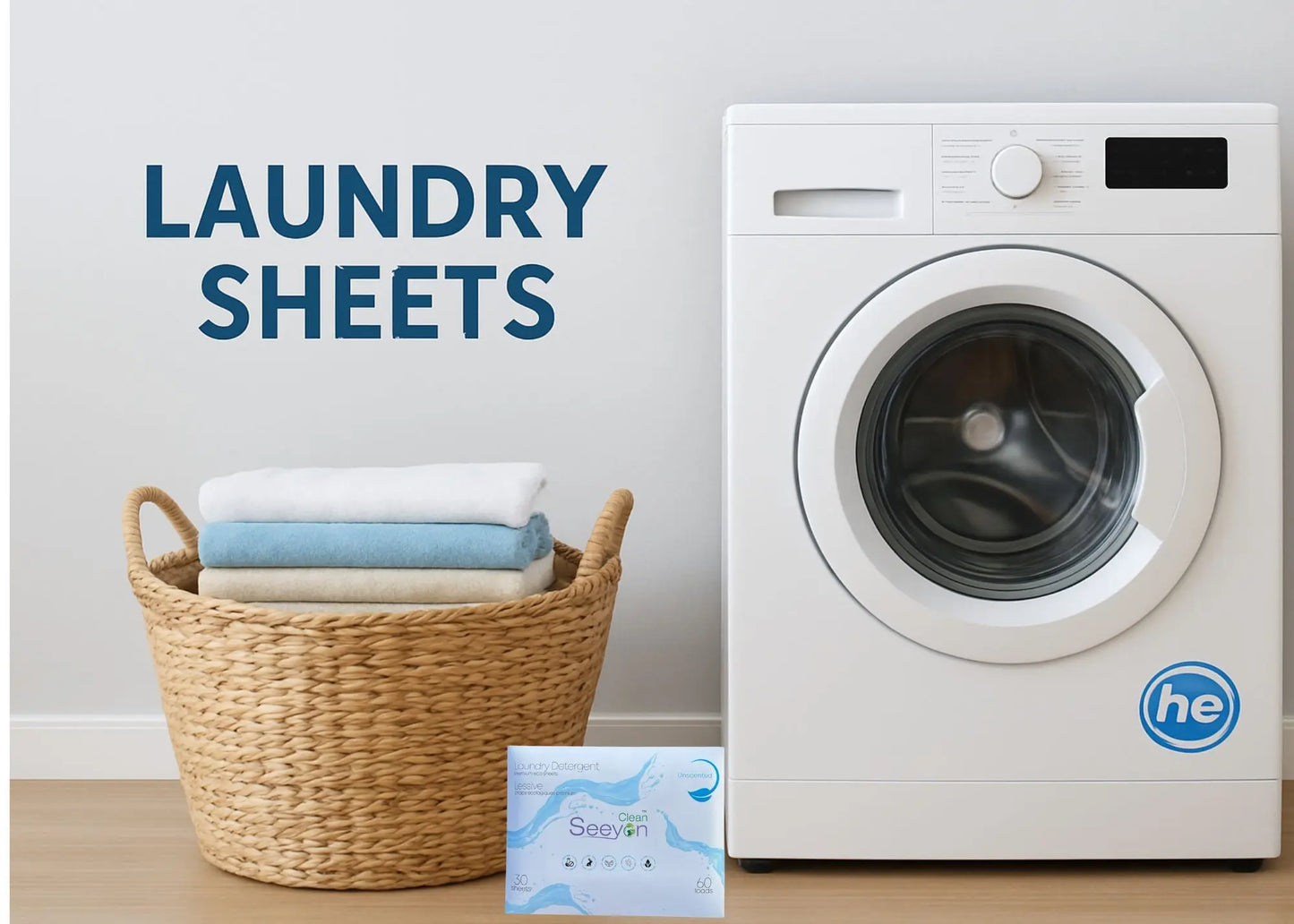 Premium Laundry Detergent Sheets SeeyonClean
