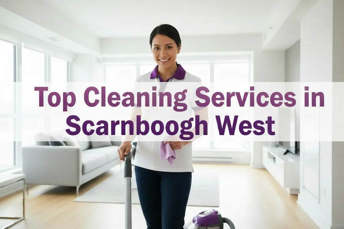 Cleaner vacuuming the floor