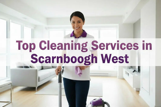 Cleaner vacuuming the floor