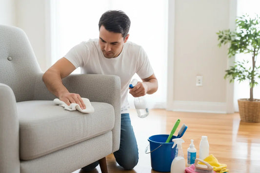 Cleaning a chair by seeyonclean markham staff