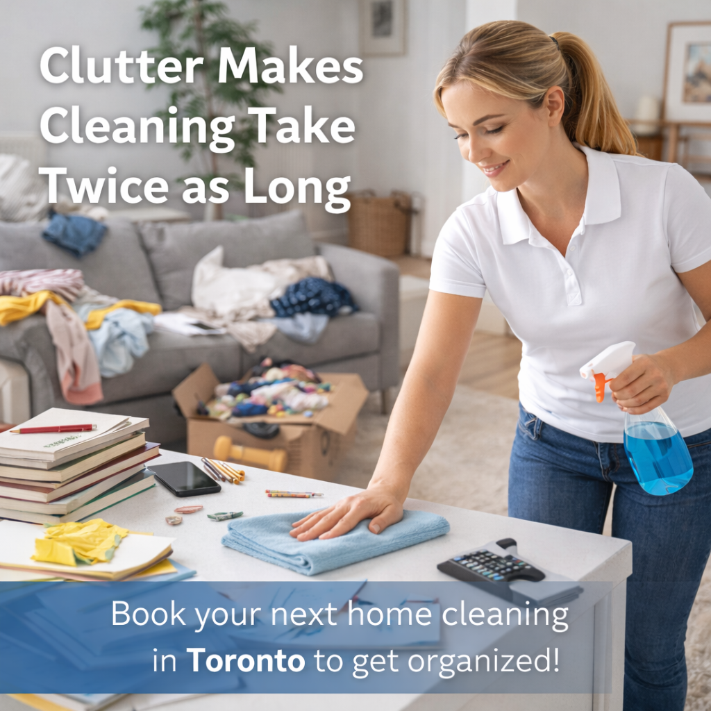 How Clutter Makes Cleaning Take Twice as Long (And What Toronto Homeowners Can Do About It)