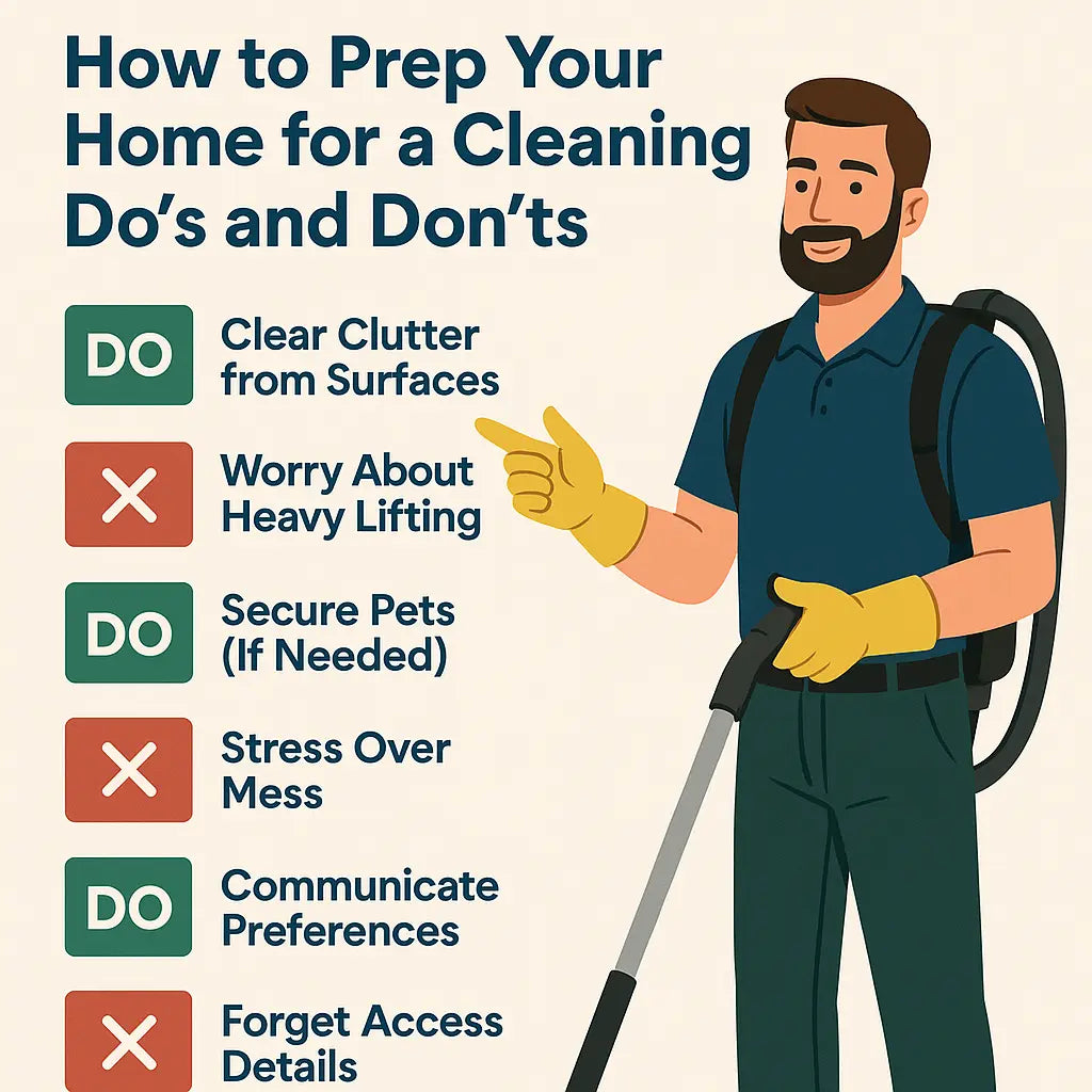 How to Prep Your Home for a Cleaning: Do’s and Don’ts SeeyonClean