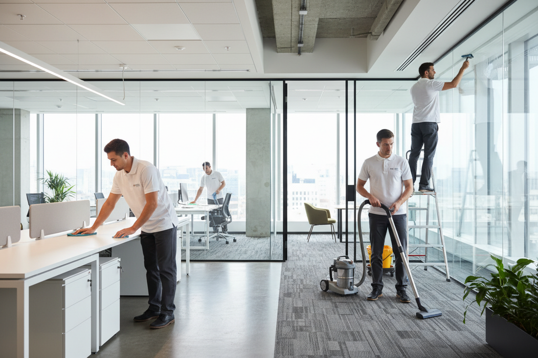 Seeyonclean office cleaners cleaning commercial offices in Ajax. 