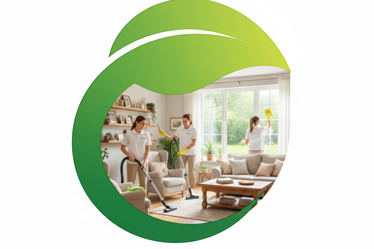 CLEANERS DEEP CLEANING A LIVED IN HOME