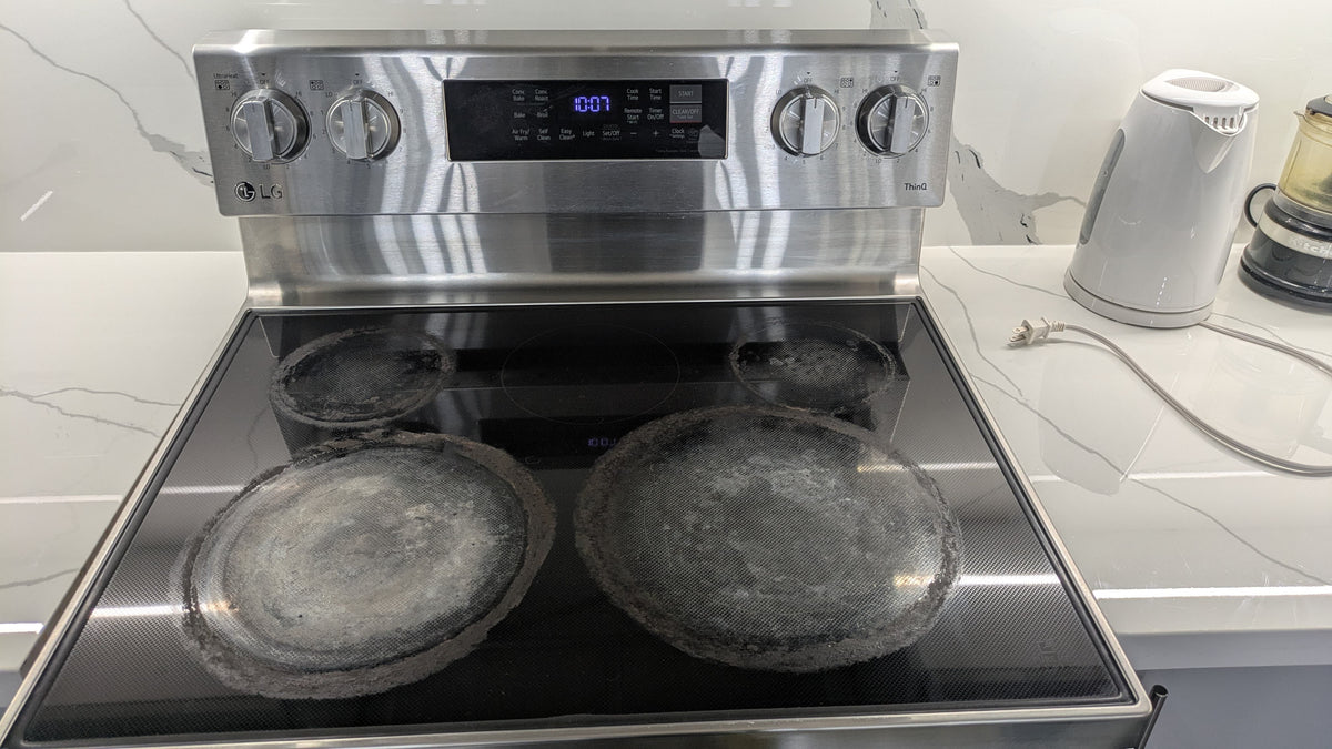 stove before cleaning 