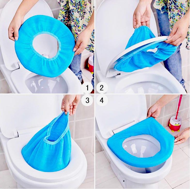 Toilet Seat Cloth Cover - Warm Toilet Seat Covers